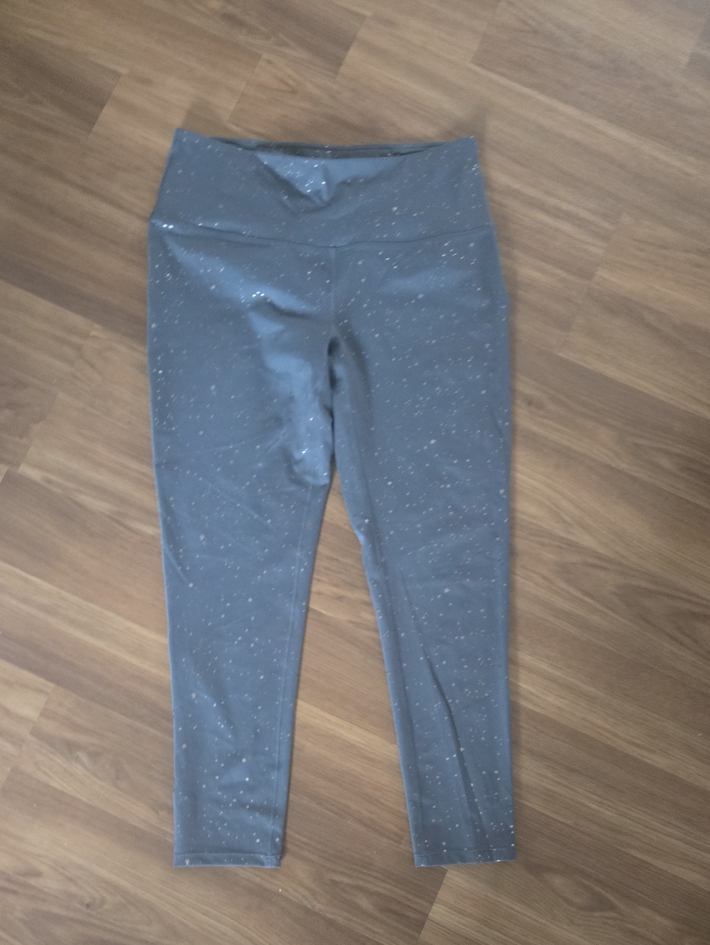MTA Sport Gray Speckled High-Waist Leggings